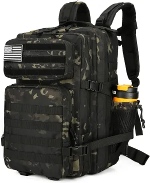 25L Tactical Backpack for Men Women Military Backpack Army Assault Pack Molle Backpack Small Bug Out Bag Travel Rucksack Daypack (Black CP) 25L Tactical Backpack for Men Women Military Backpack Army Assault Pack Molle Backpack Small Bug Out Bag Travel Rucksack Daypack (Black CP)