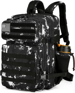 25L Tactical Backpack for Men Women Military Backpack Army Assault Pack Molle Backpack Small Bug Out Bag Travel Rucksack Daypack (Black Lightning) 25L Tactical Backpack for Men Women Military Backpack Army Assault Pack Molle Backpack Small Bug Out Bag Travel Rucksack Daypack (Black Lightning)