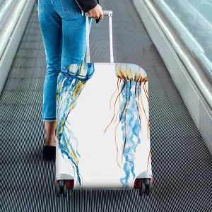 Animals themed Cover for Luggage suitcase printed nice watercolor jellyfish
