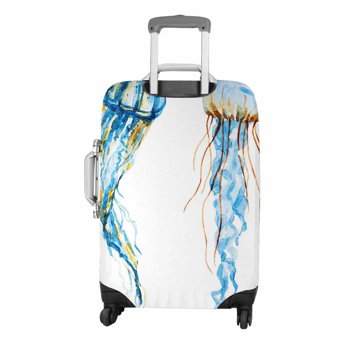 Animals themed Cover for Luggage suitcase printed nice watercolor jellyfish
