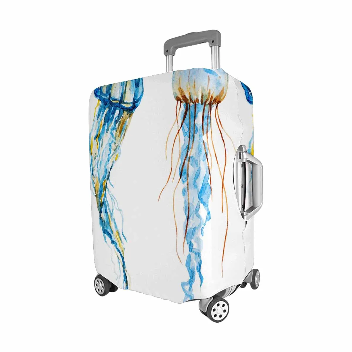 Animals themed Cover for Luggage suitcase printed nice watercolor jellyfish