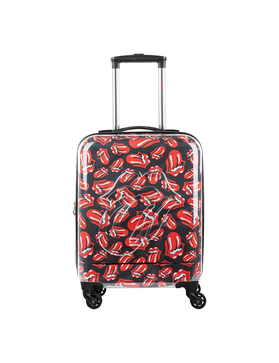 AOP Classic Logo Clear Coated Carry On Luggage Suitcase