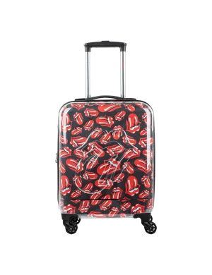 AOP Classic Logo Clear Coated Carry On Luggage Suitcase