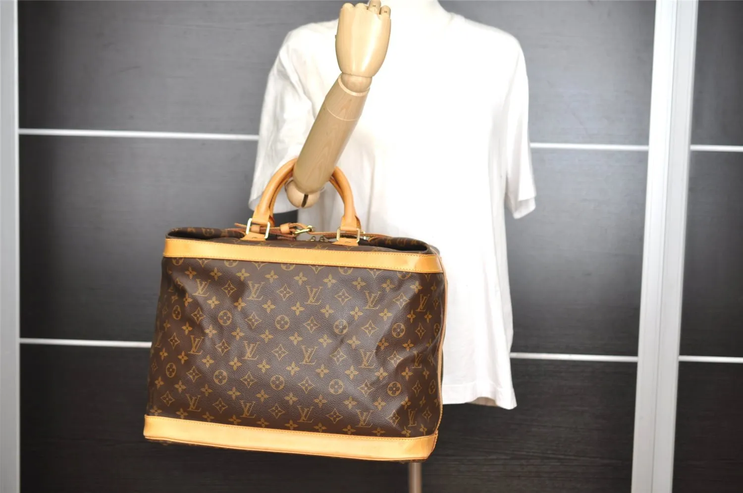 Authentic Louis Vuitton Monogram Cruiser Bag 40 Travel Hand Bag M41139 LV 7567I