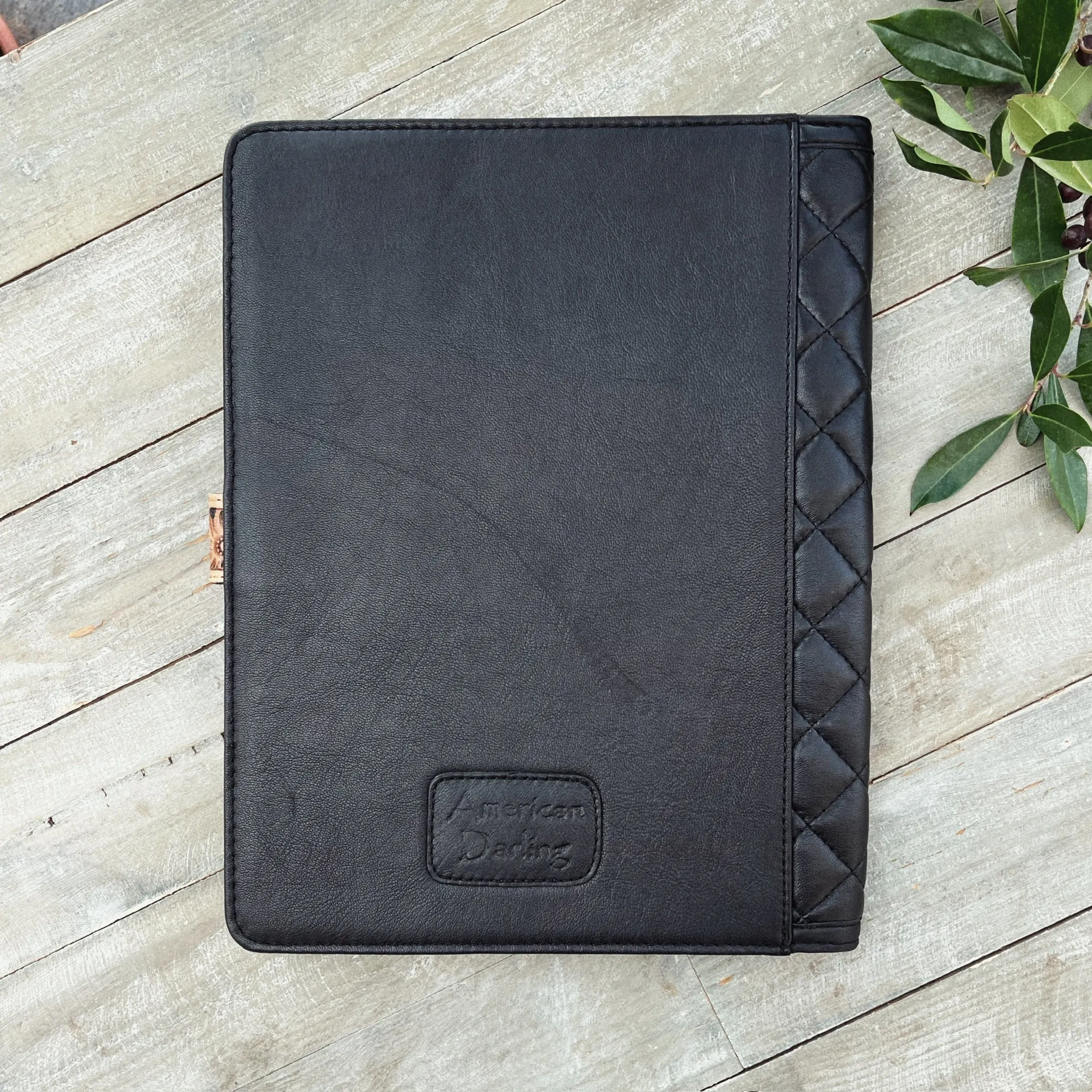 Biscayne Hand Tooled Leather Portfolio