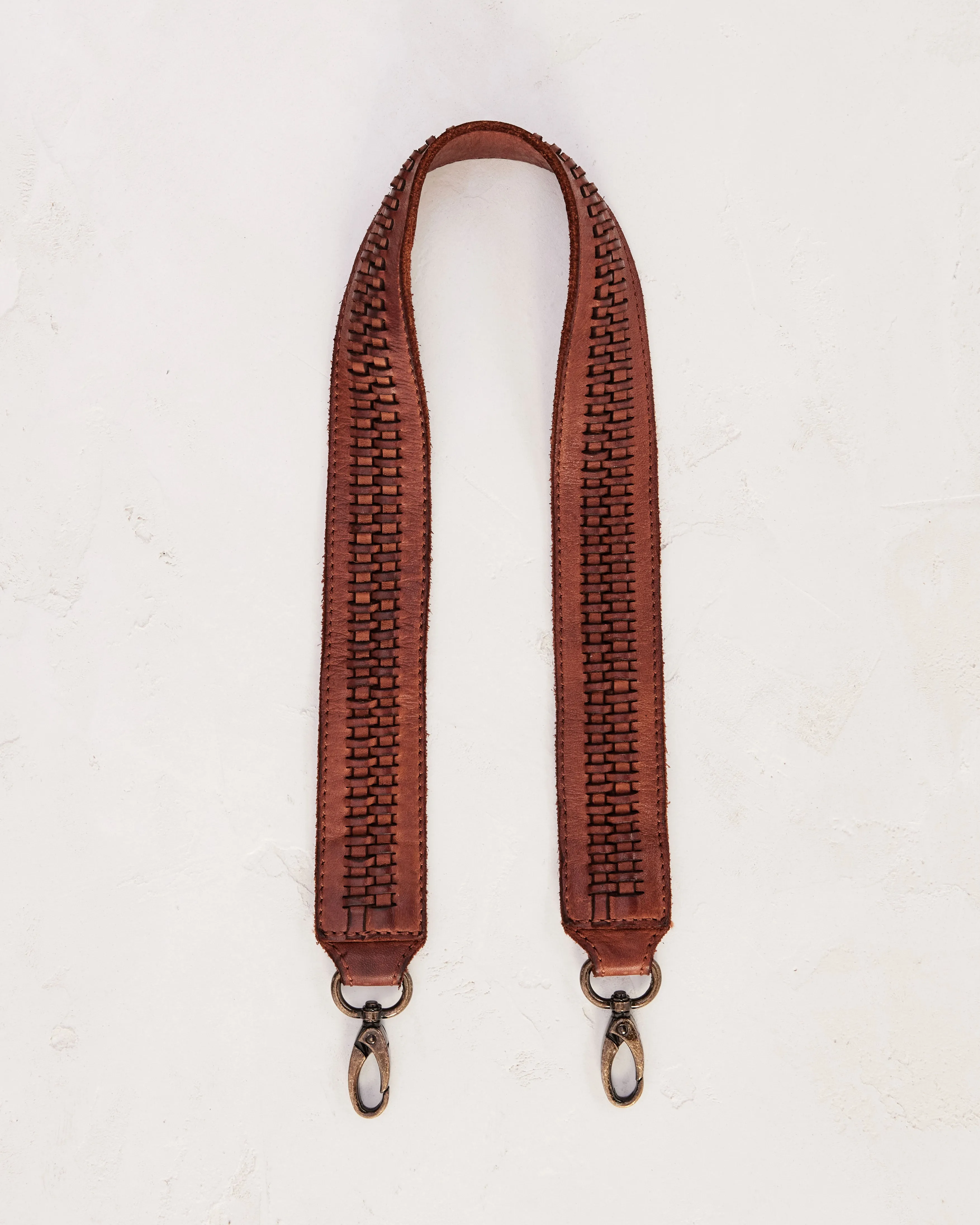 Braided Strap - Short Cognac