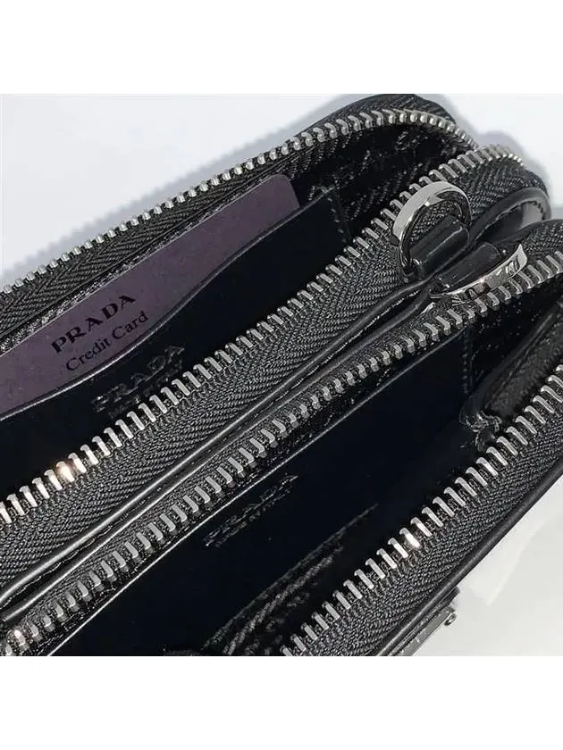 Brushed Leather Chain Mini  Shoulder Bag Black