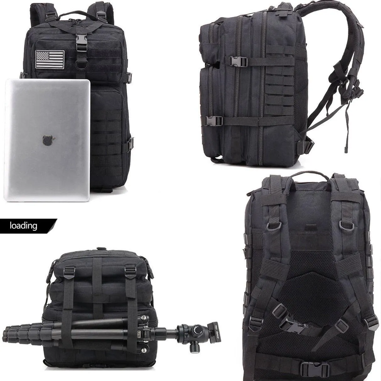 Camping Men Military Tactical Backpack Trekking Bag Waterproof Large Capacity Rucksacks 50L Sports Camping Hunting Backpack