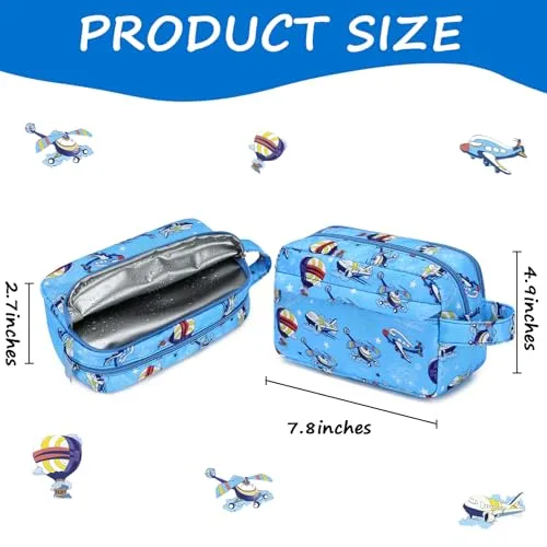 CAMTOP Kids Travel Toiletry Bag Cute Swim Bag for Boys Girls Waterproof for Toiletries Accessories Bathroom Stuff