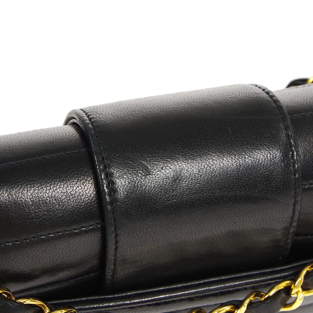 CHANEL 1991-1994 Horizontal Flap Small Black Lambskin 17861