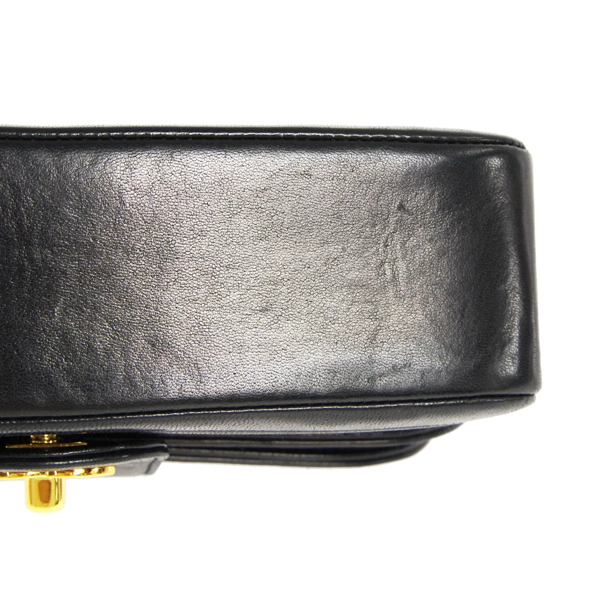 CHANEL 1991-1994 Horizontal Flap Small Black Lambskin 17861