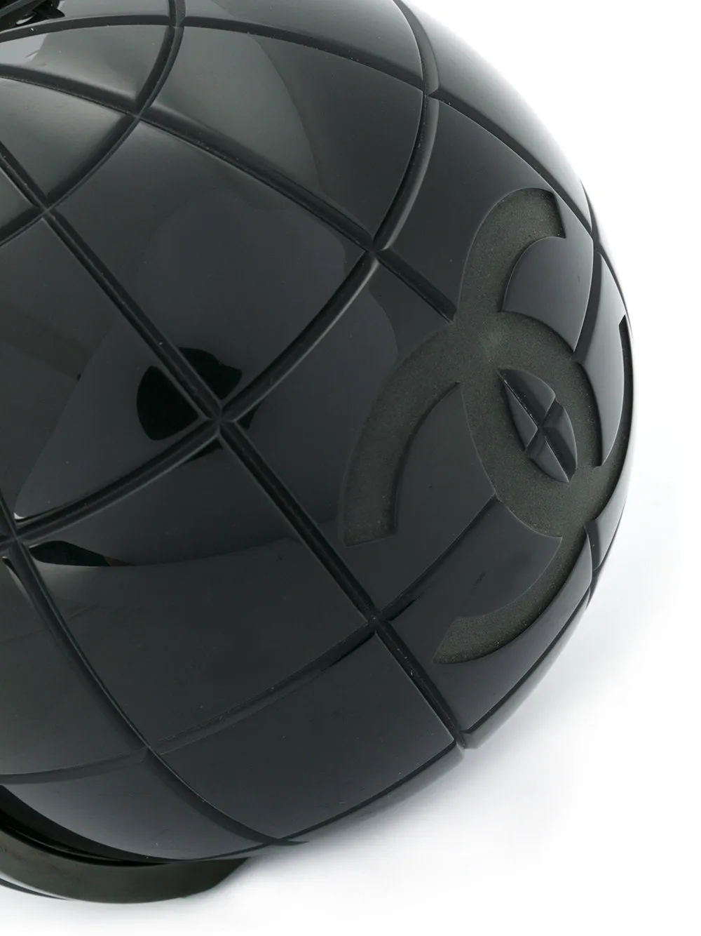 CHANEL Black Globe Minaudiere Clutch