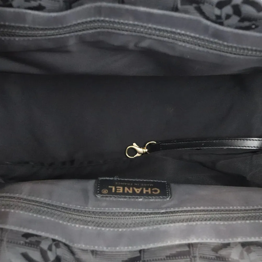 Chanel Travel Tote Medium Nylon Black GHW