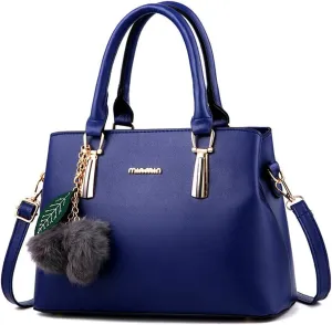 Dreubea Women's Leather Handbag Tote Shoulder Bag Crossbody Purse