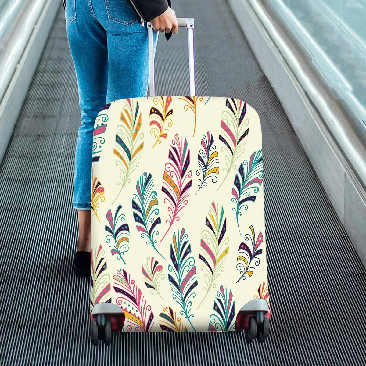 Ethnic themed Cover for Luggage suitcase printed native Indian-American dream catcher