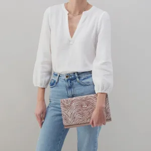 Farrow Leather Clutch in Cameo