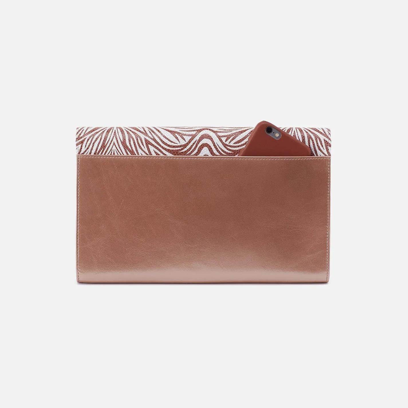 Farrow Leather Clutch in Cameo