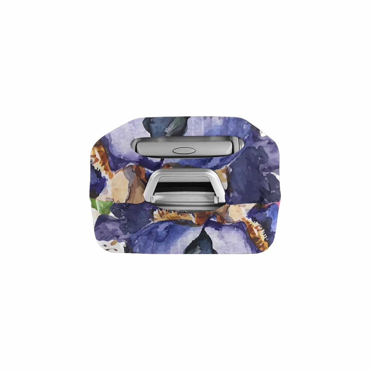 Floral themed Cover for Luggage suitcase printed watercolor flowers Iris Peonies