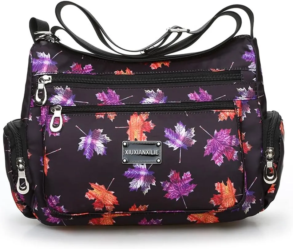Flower cloth shoulder bag for women Crossbody Bags dumpling bag outdoor leisure large capacity women's bag
