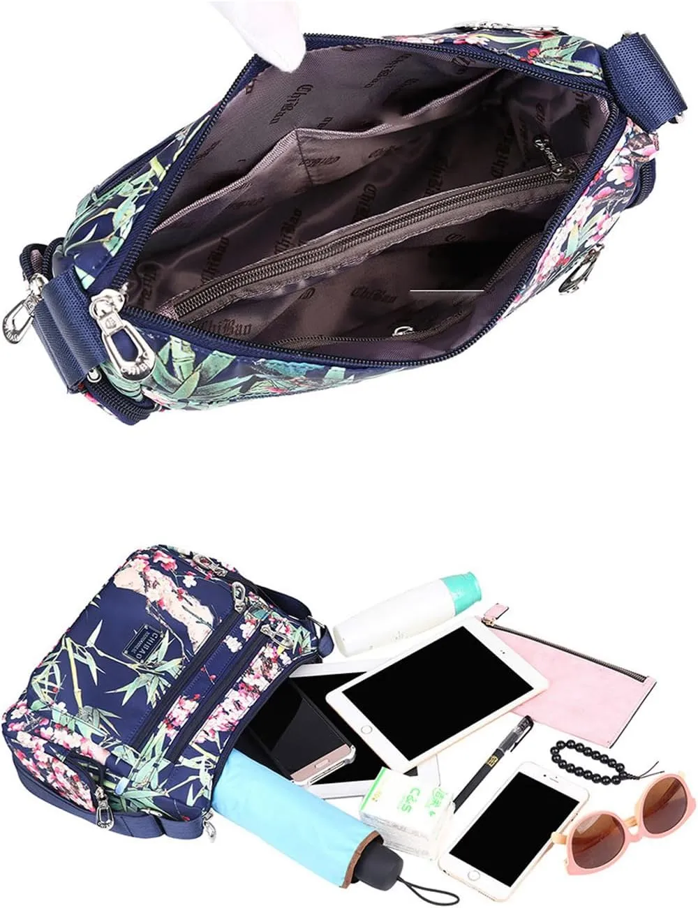 Flower cloth shoulder bag for women Crossbody Bags dumpling bag outdoor leisure large capacity women's bag