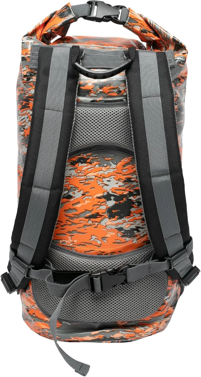 geckobrands Hydroner 20L Waterproof Dry Bag Backpack  Lightweight Roll-Top Bag with Clear Phone Pouch for Outdoor Activities