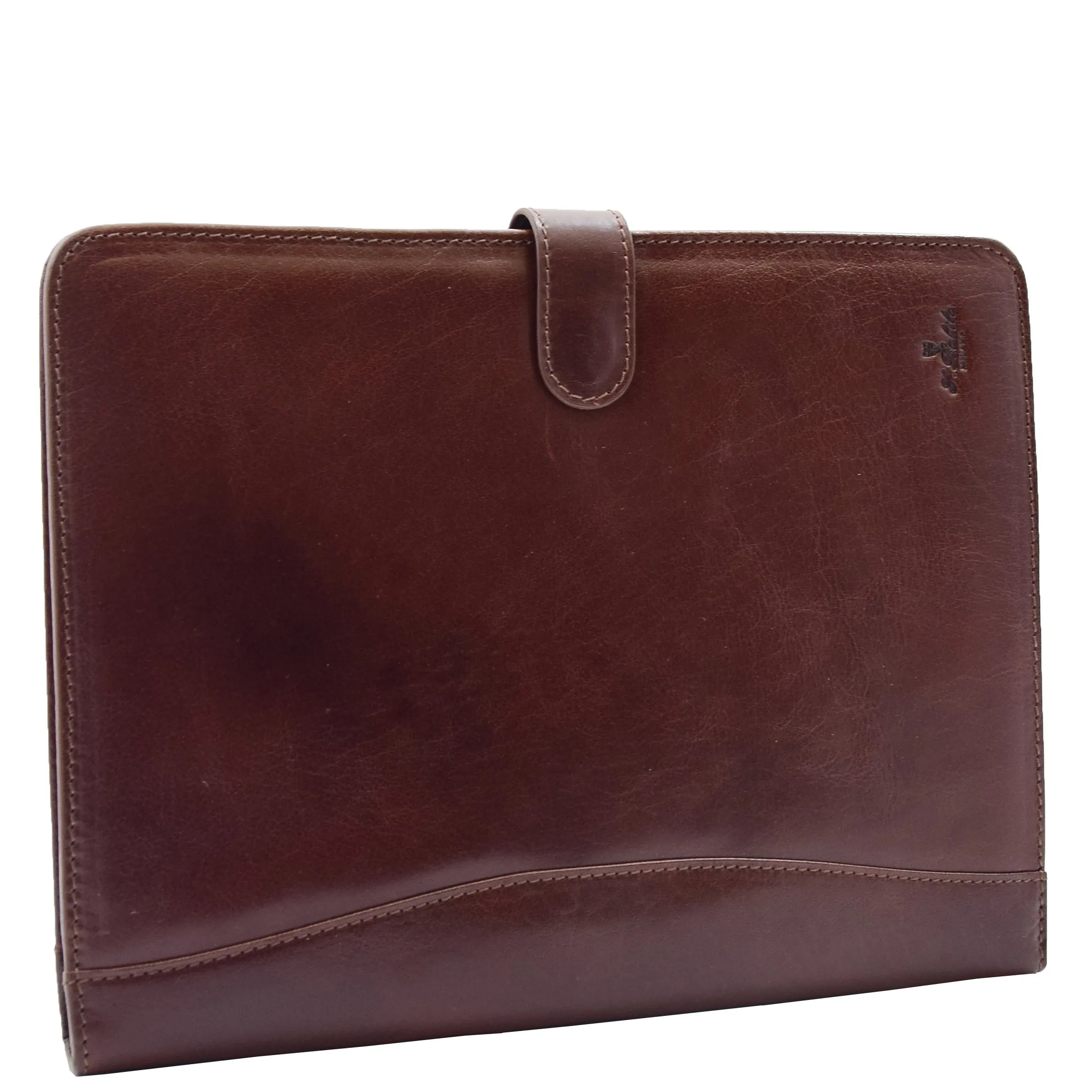 Genuine Leather Portfolio Case A4 Size Ombersley Brown