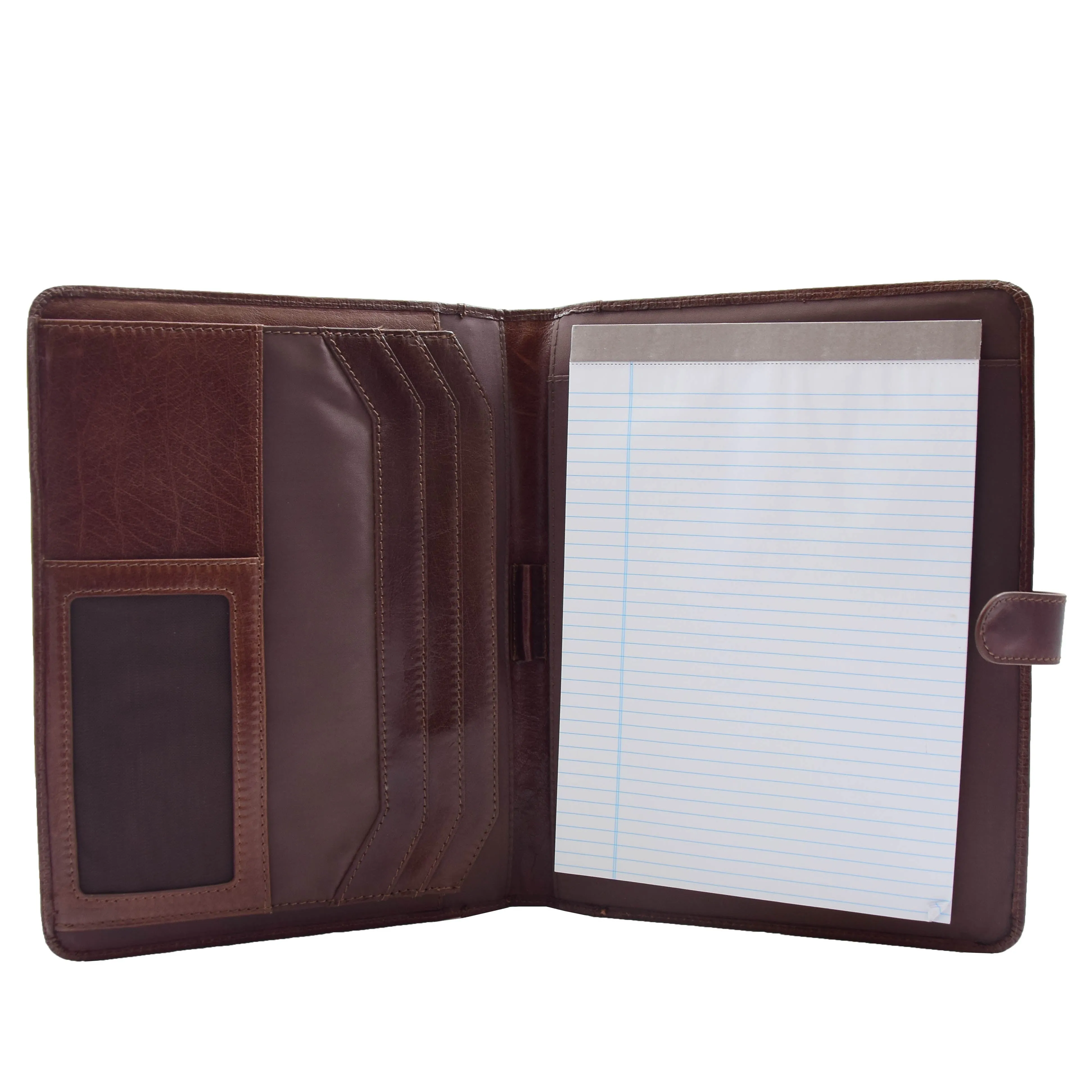 Genuine Leather Portfolio Case A4 Size Ombersley Brown