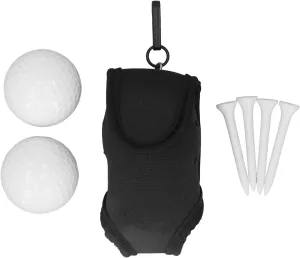 Golfer Ball Waist Bag, Neoprene Portable Pouch Sports Belt Tee Holder with for Golf Balls Accessories Golfer Ball Waist Bag, Neoprene Portable Pouch Sports Belt Tee Holder with for Golf Balls Accessories