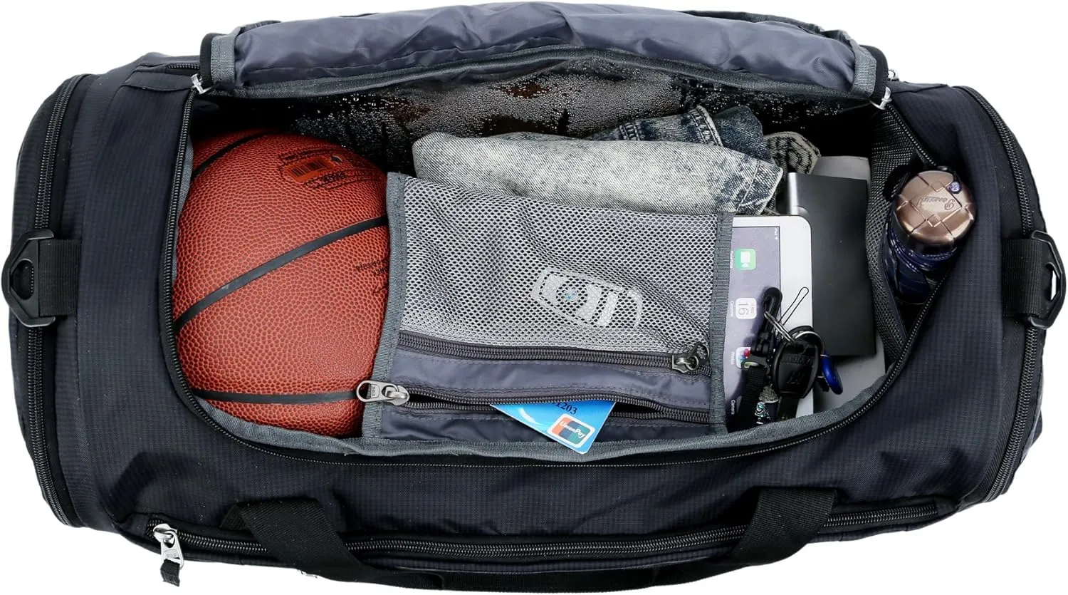 Gym Bag 40L Sports Travel Duffel Bag for Men and Women with Shoes Compartment