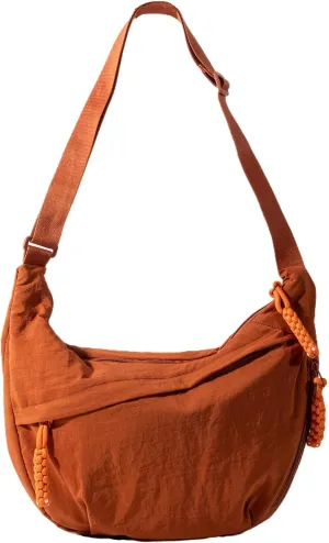 Hobo Bag for Women Men Crescent Crossbody Bag Small Shoulder Nylon Dumpling Bag with Adjustable Strap Hobo Bag for Women Men Crescent Crossbody Bag Small Shoulder Nylon Dumpling Bag with Adjustable Strap