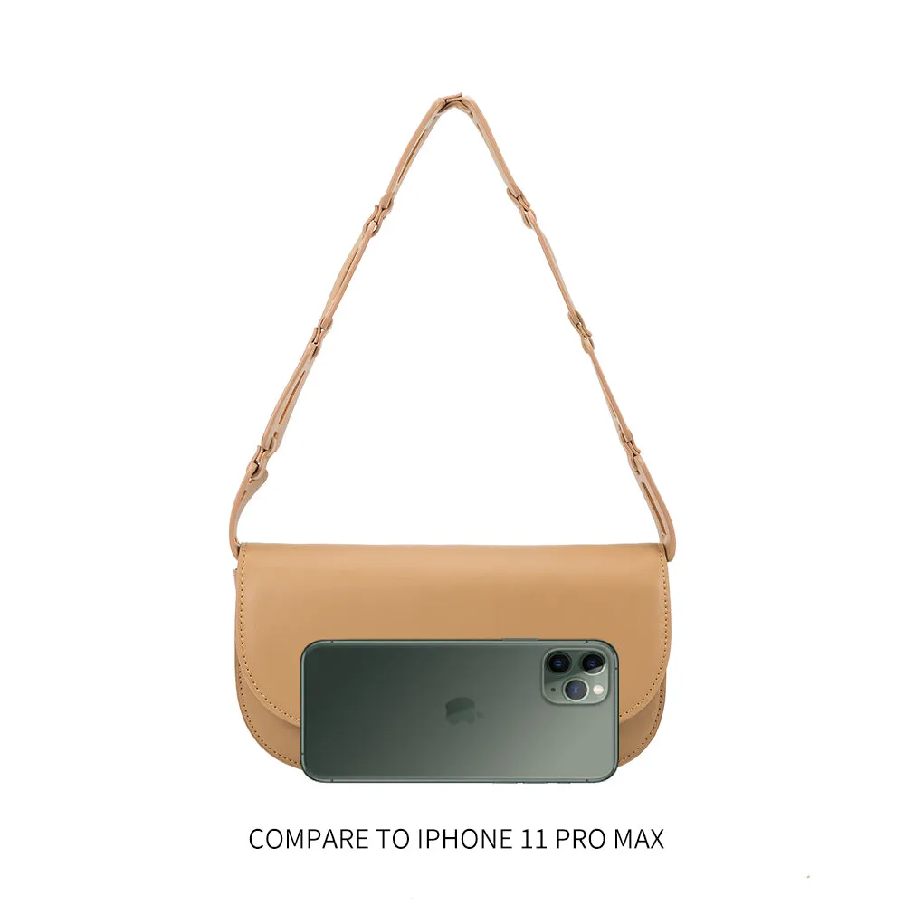 Inez Silver Metallic Recycled Vegan Shoulder Bag - FINAL SALE
