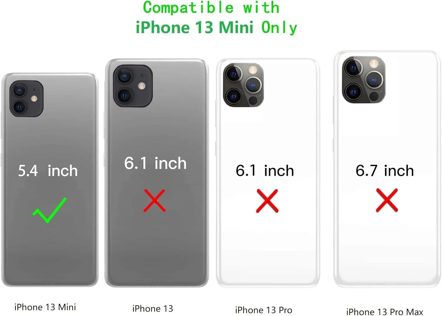 Jaorty Crossbody Wallet for iPhone 13 Mini Case with Adjustable Lanyard Strap Credit Card Holder 5.4",PU Leather Handbag Purse Kickstand Make Up Mirror Cover Case for Men Women Girl,Purple