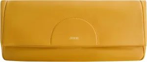 Jason Wu Women's Fold-Over Leather Clutch Bag, Yellow, One Size Jason Wu Women's Fold-Over Leather Clutch Bag, Yellow, One Size