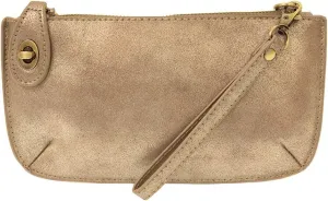 Joy Susan Womens Crossbody Wristlet Clutch Lustre Lux - Rose Gold