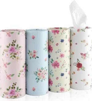 JUSTTOP Car Tissue Holder,4 Pack Car Cup Holder Facial Tissues with Kleenex Travel Tissue Bag,Convenient Flower Combination Tissue Bag,Car Accessories Interior for Women (4 Canisters/200 Tissues) JUSTTOP Car Tissue Holder,4 Pack Car Cup Holder Facial Tissues with Kleenex Travel Tissue Bag,Convenient Flower Combination Tissue Bag,Car Accessories Interior for Women (4 Canisters/200 Tissues)