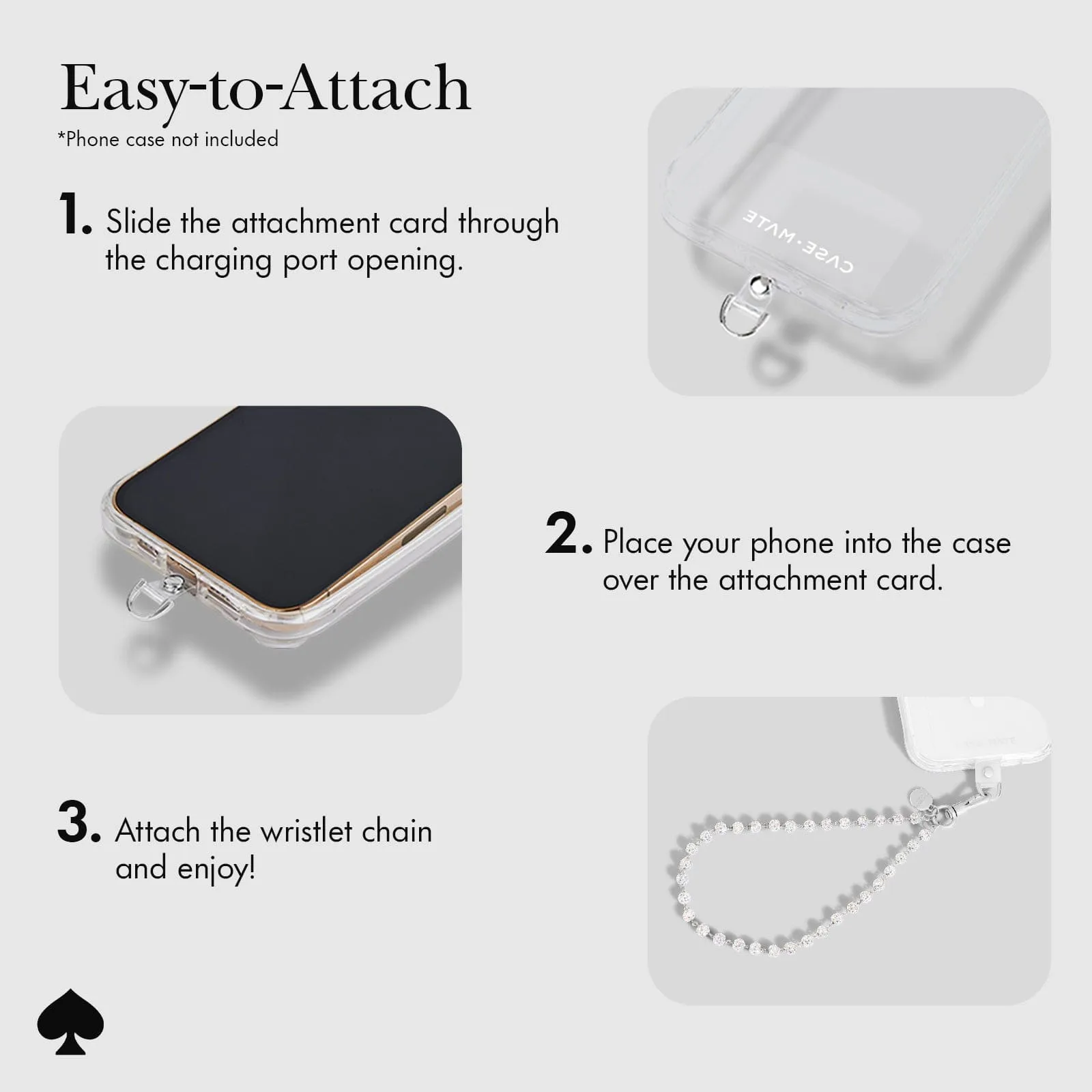 kate spade new york Razzle Dazzle Phone Charm