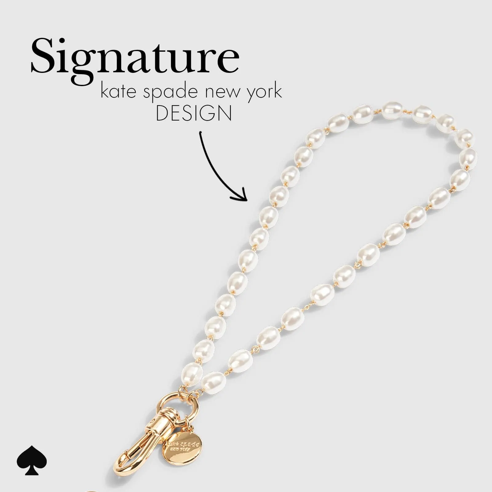kate spade new york Sea Pearl Phone Charm