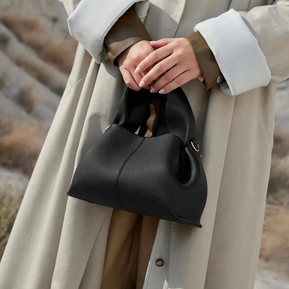 La Vincenza Bag, Women's Cloud Dumpling Clutch Handbag, Women's Handbag Crossbody Bag with Detachable Shoulder Strap