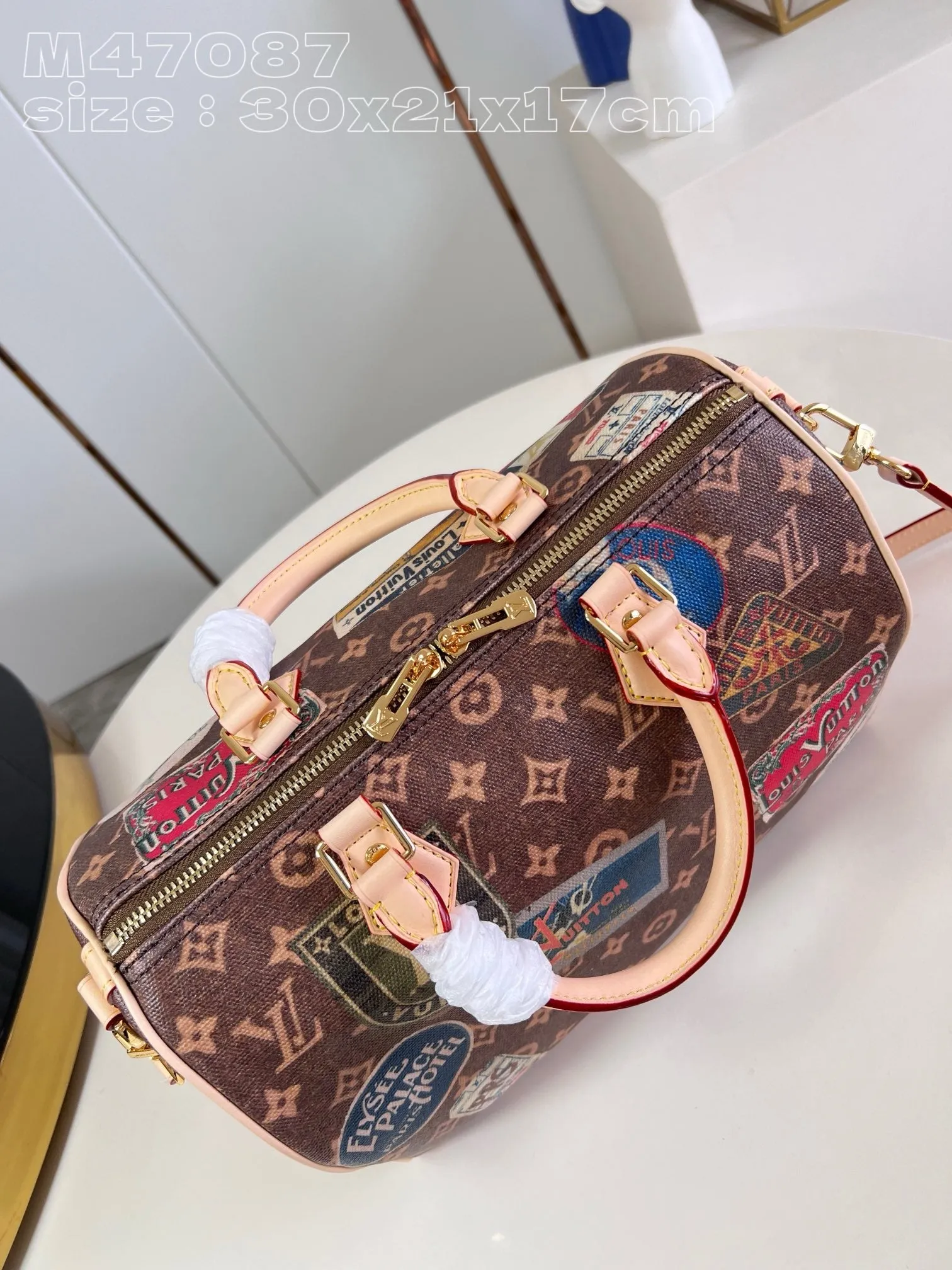 LB1010 Speedy Bandoulière 30 / HIGHEST QUALITY VERSION / 11.8 x 8.3 x 6.7 inches