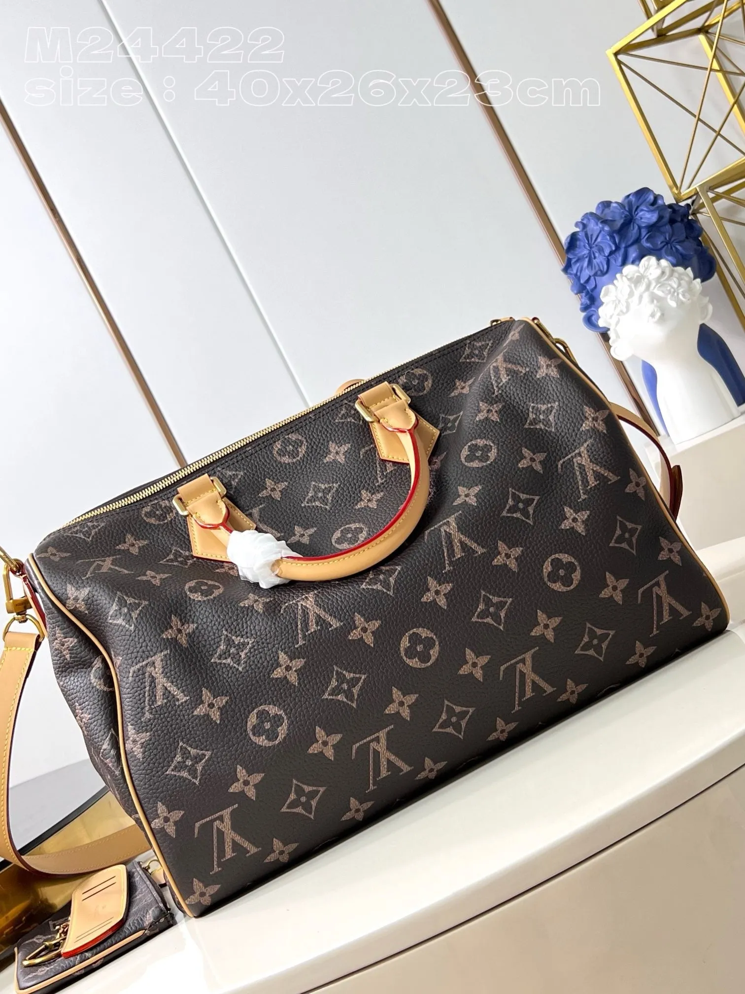 LB986 Speedy P9 Bandoulière 40 / 15.7 x 10.2 x 9.1 inches / HIGHEST QUALITY VERSION