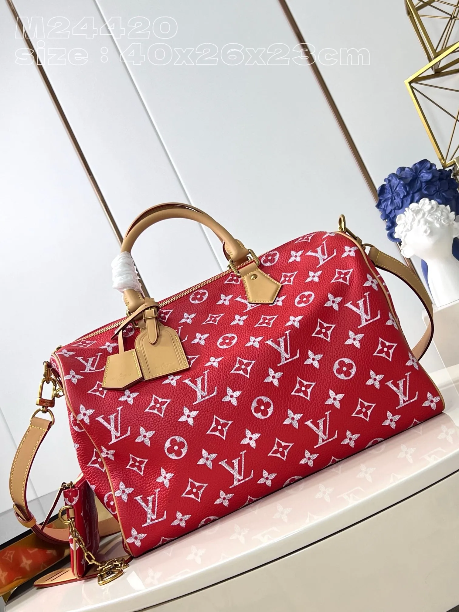 LB986 Speedy P9 Bandoulière 40 / 15.7 x 10.2 x 9.1 inches / HIGHEST QUALITY VERSION