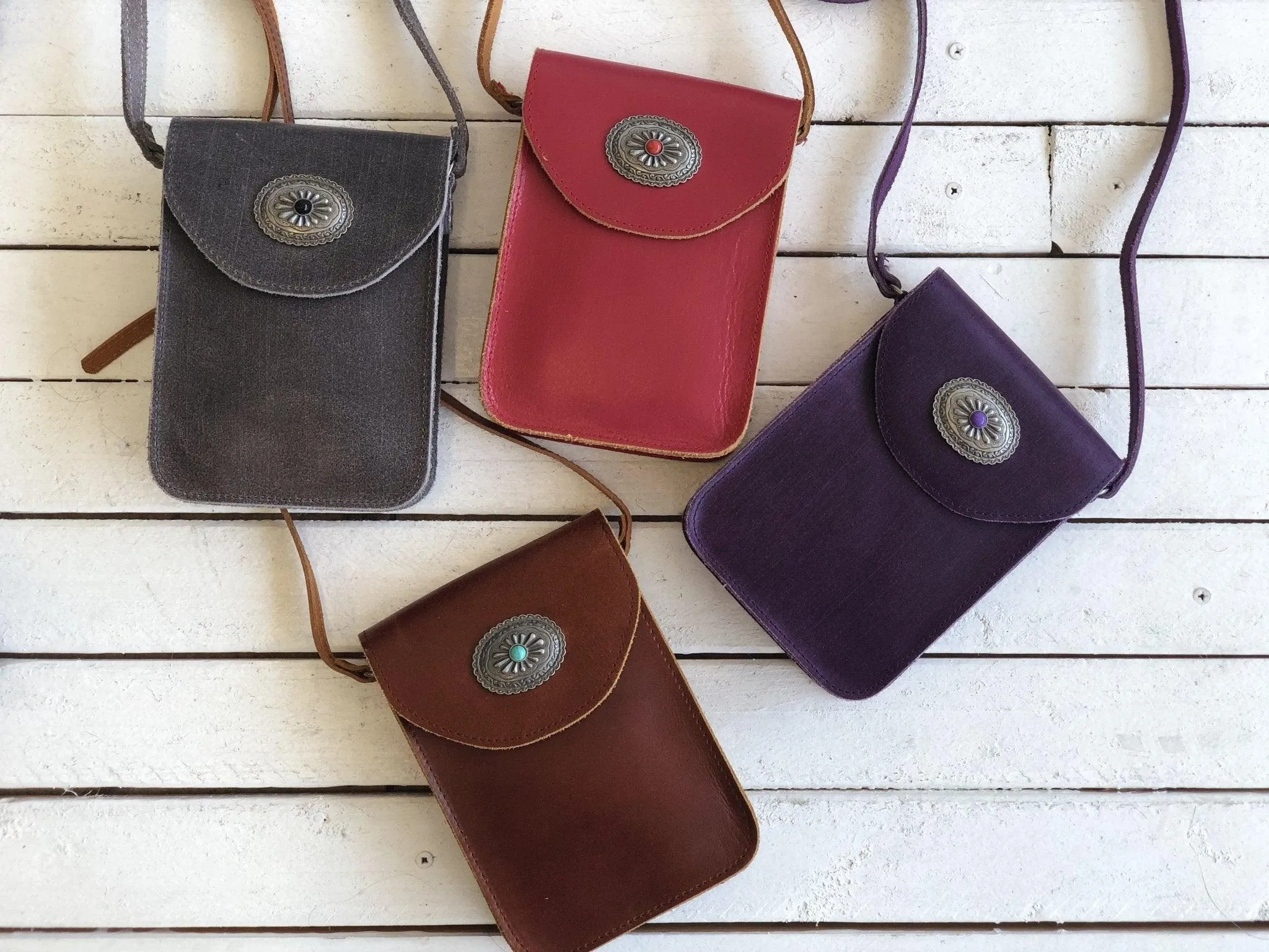 Leather Cellphone Crossbody