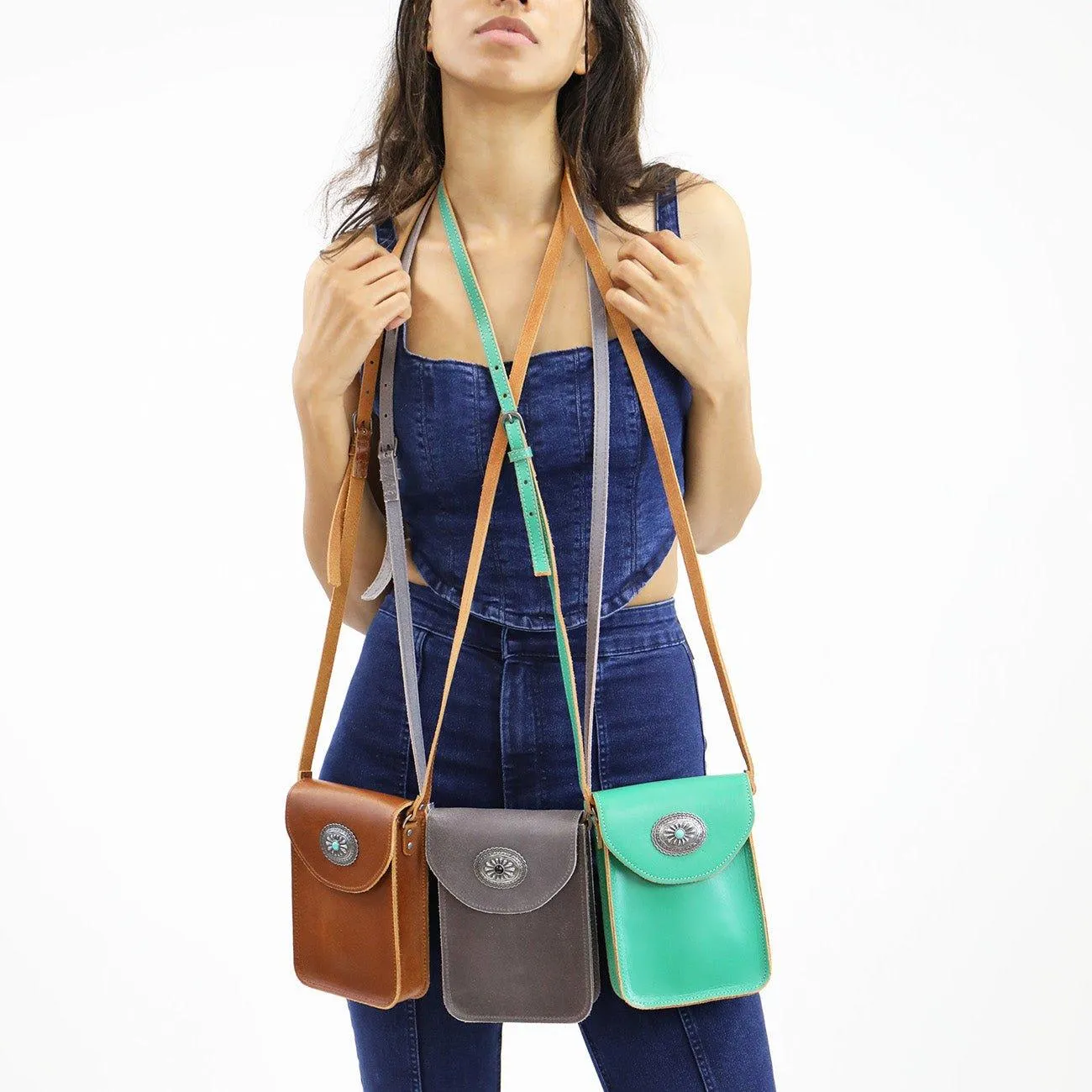 Leather Cellphone Crossbody