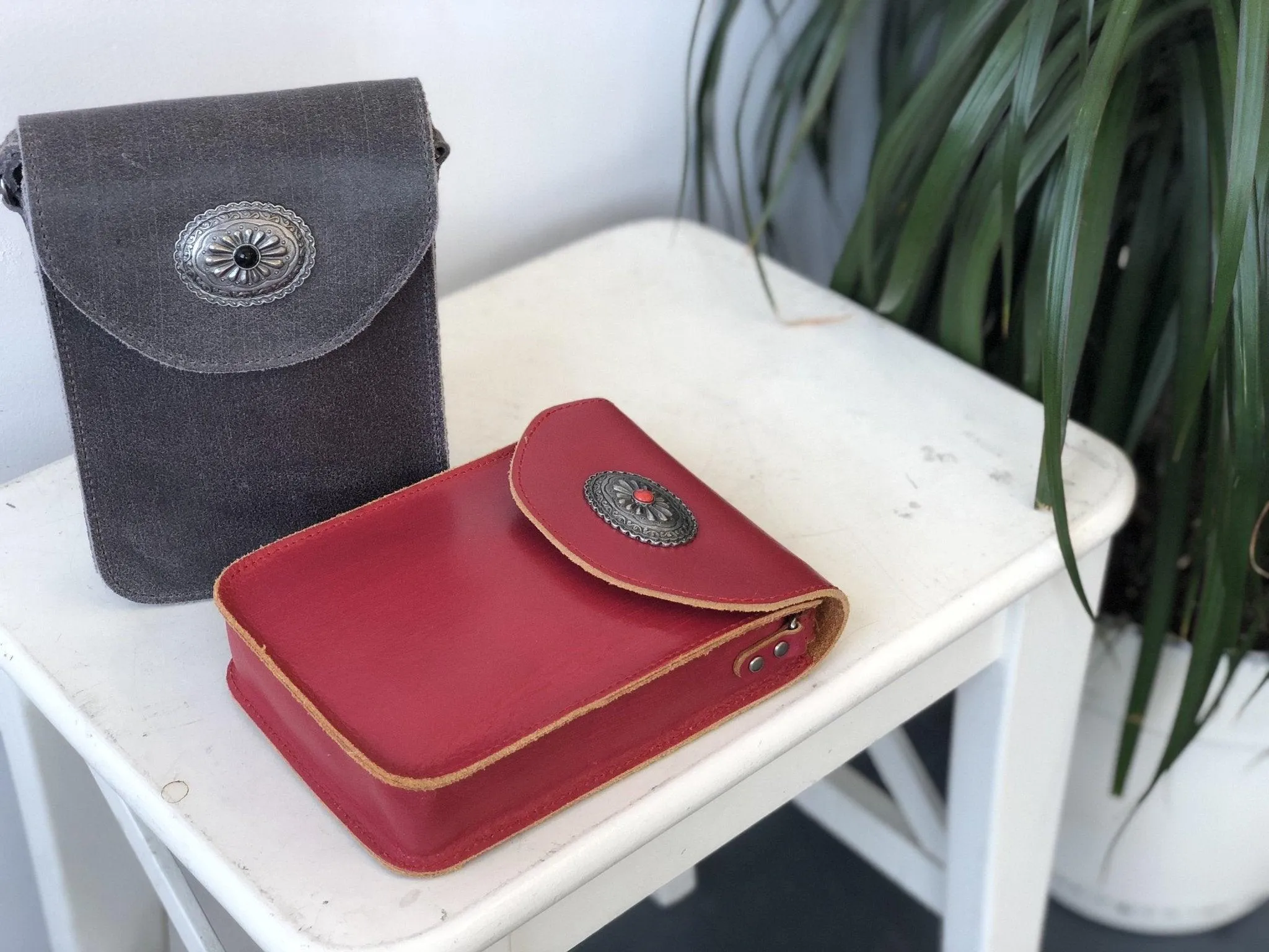 Leather Cellphone Crossbody