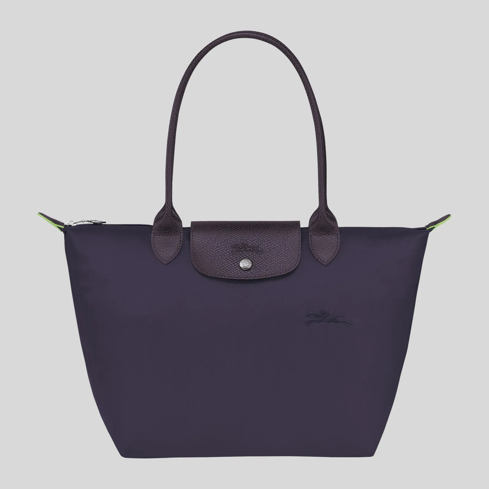 LONGCHAMP Le Pliage Green M Tote Bag Bilberry L2605919