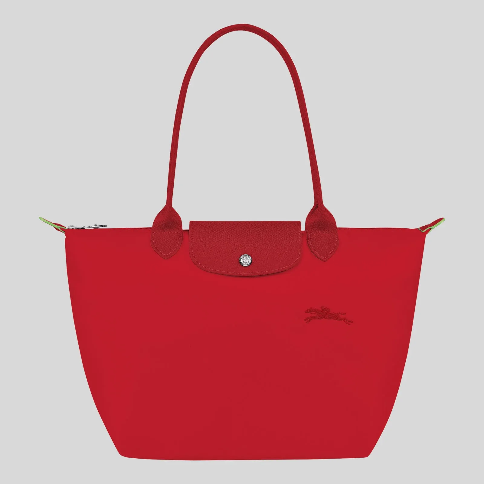 LONGCHAMP Le Pliage Green M Tote Bag Tomato L2605919