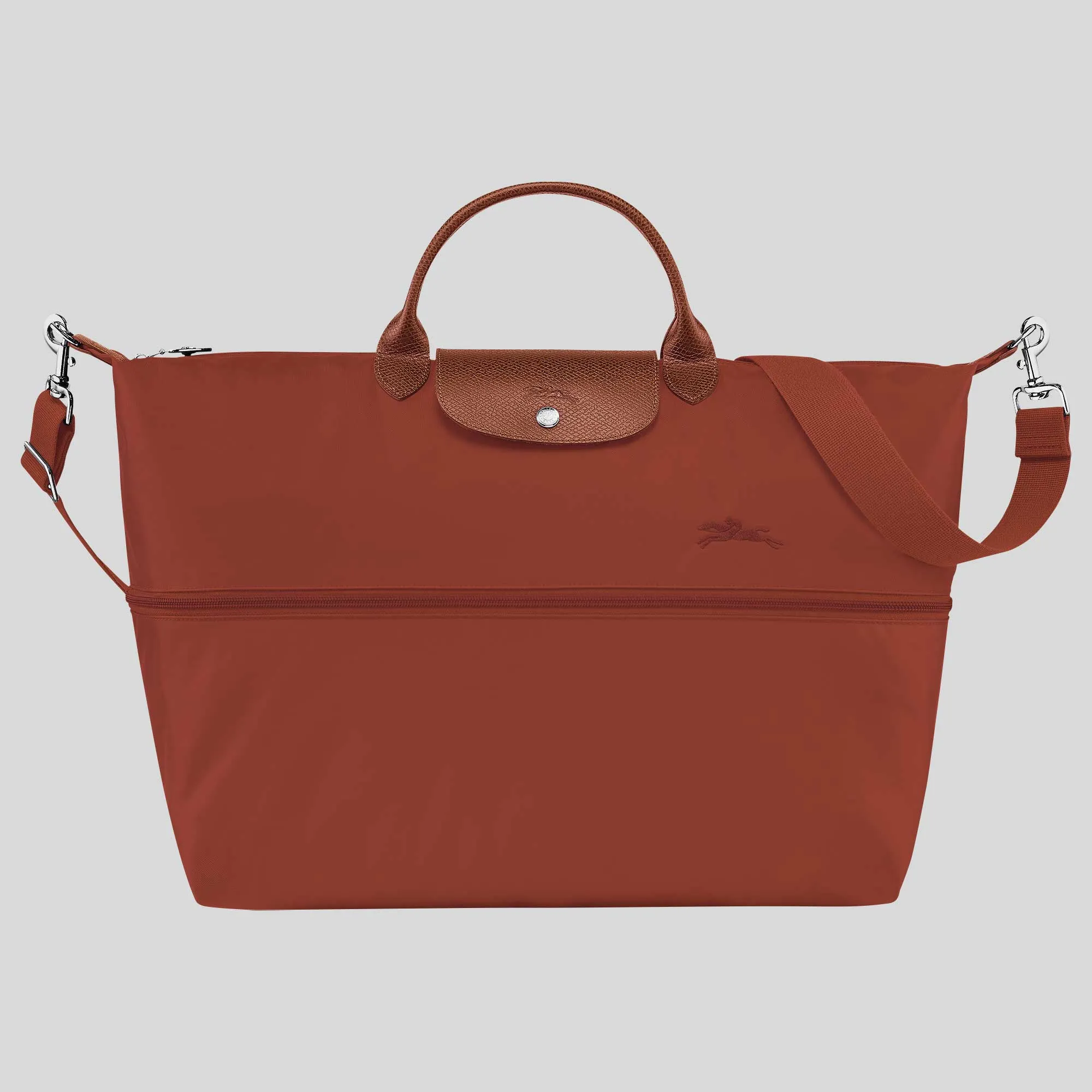 LONGCHAMP Le Pliage Green Travel Bag Expendable Chestnut L1911919
