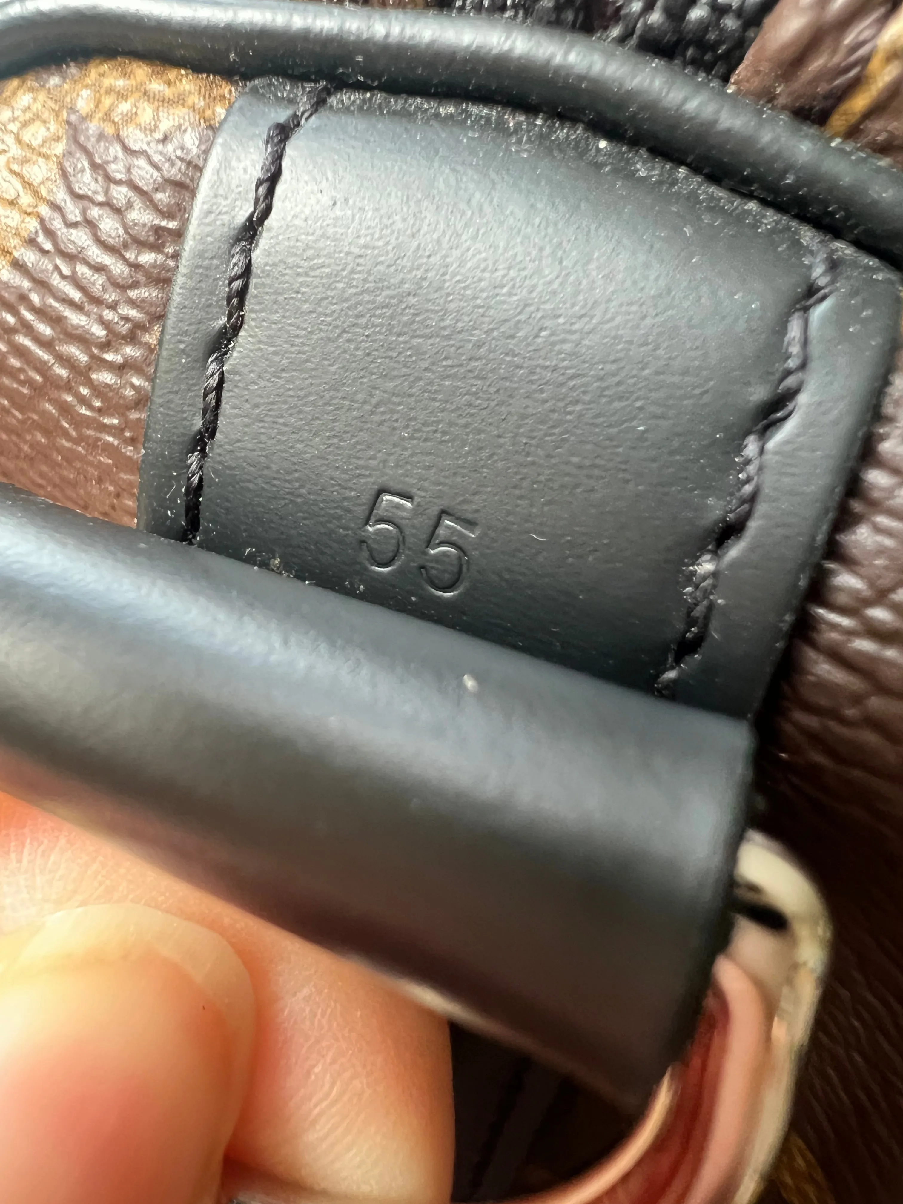 Louis Vuitton Keepall Bandouliere 55 Monogram Macassar and Black (RRP £2,020)