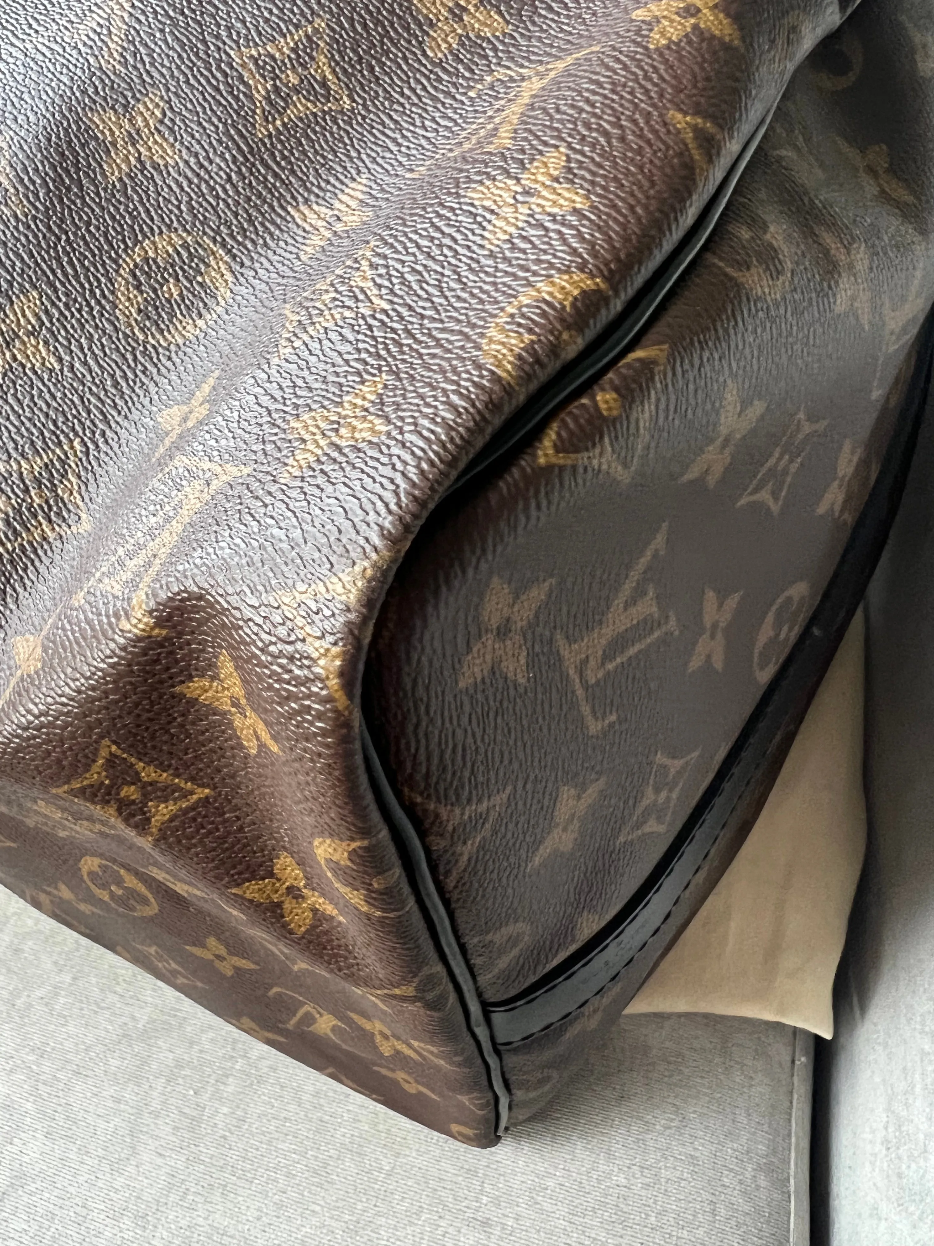 Louis Vuitton Keepall Bandouliere 55 Monogram Macassar and Black (RRP £2,020)