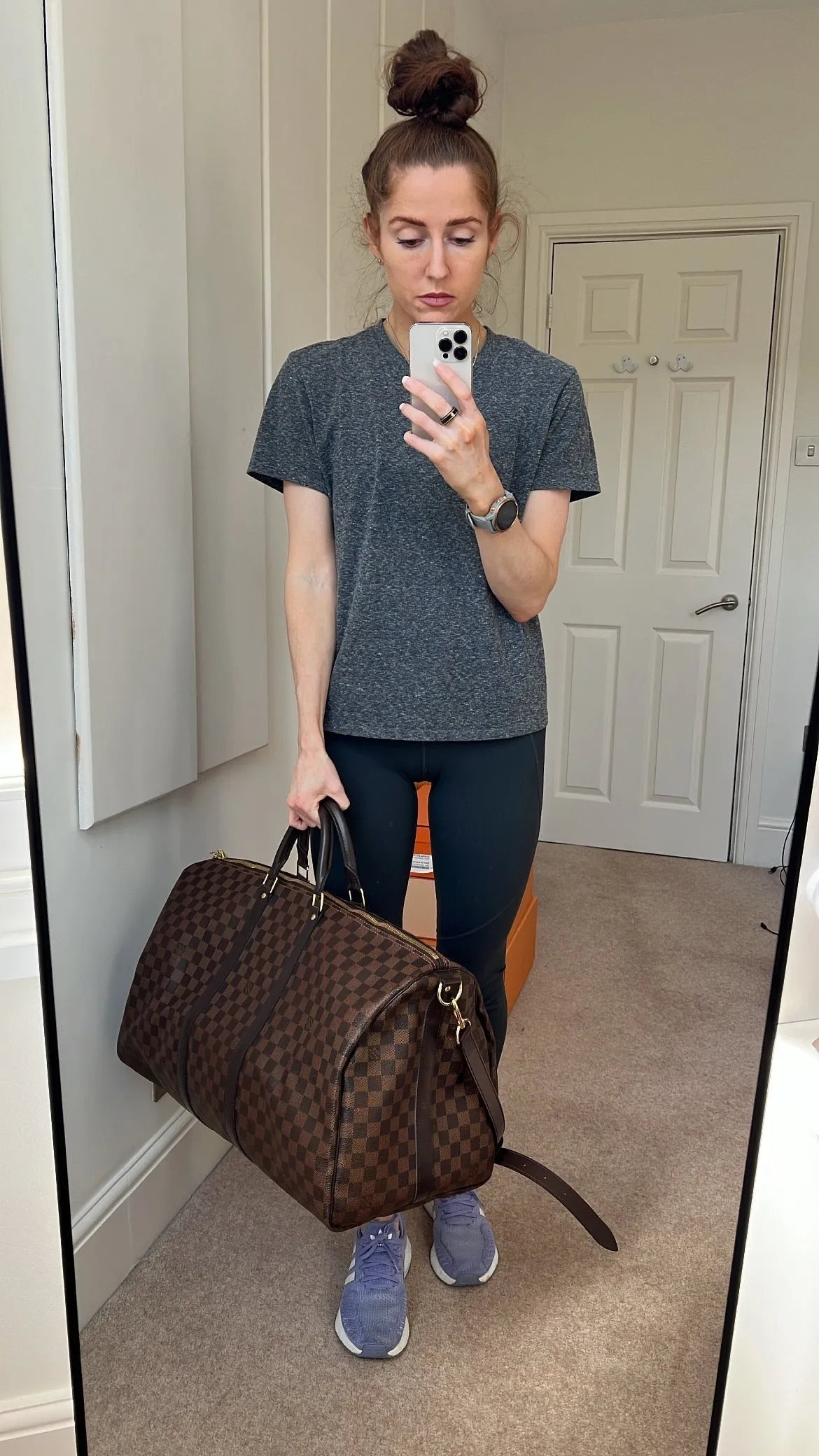 Louis Vuitton Keepall Bandouliere 55 Monogram Macassar and Black (RRP £2,020)